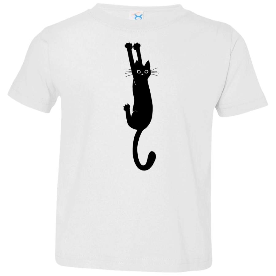 AGR Black Cat Holding OnBlack Cat Holding On Toddler Jersey T-Shirt