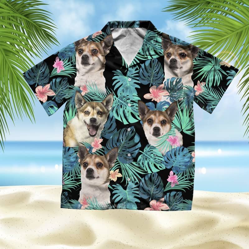 Felacia Norwegian Lundehund Summer Leaves Hawaii Shirt Ha32033