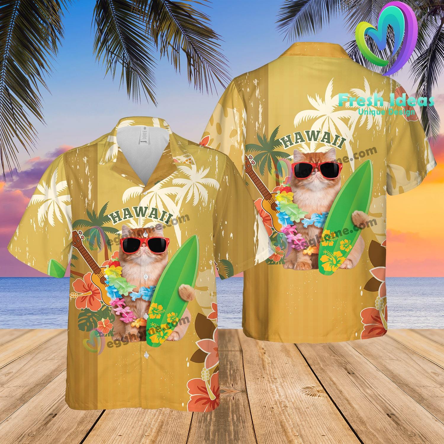 Best Cat Lovers Ever Summer Hawaii Beach Shirt Ha31691