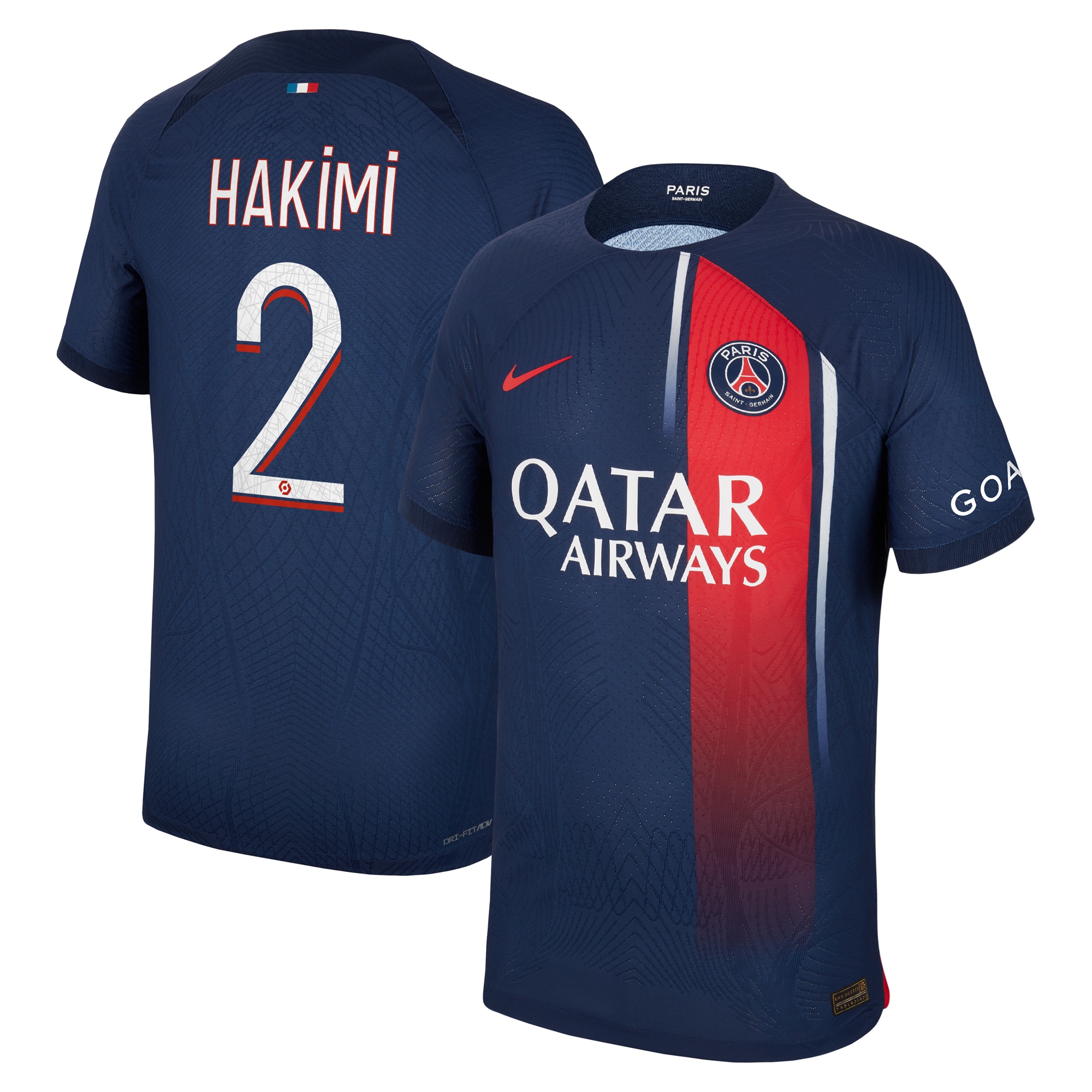 Achraf Hakimi Paris Saint-Germain 2023/24 Home Authentic Player Jersey – Navy