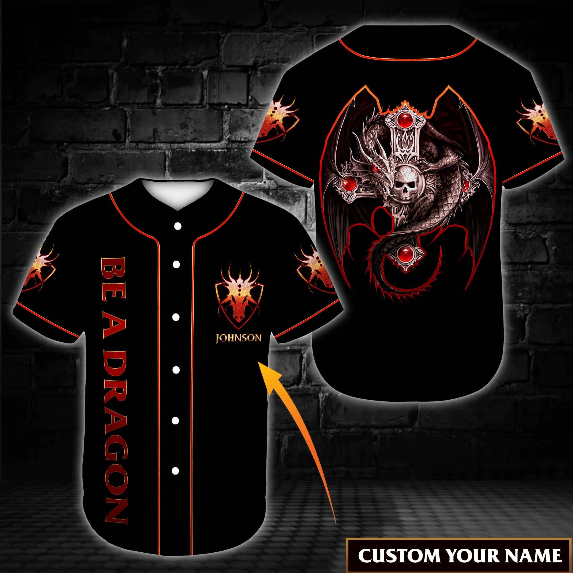 Be A Dragon Custom Baseball Shirt For Dragon, Christian Lovers