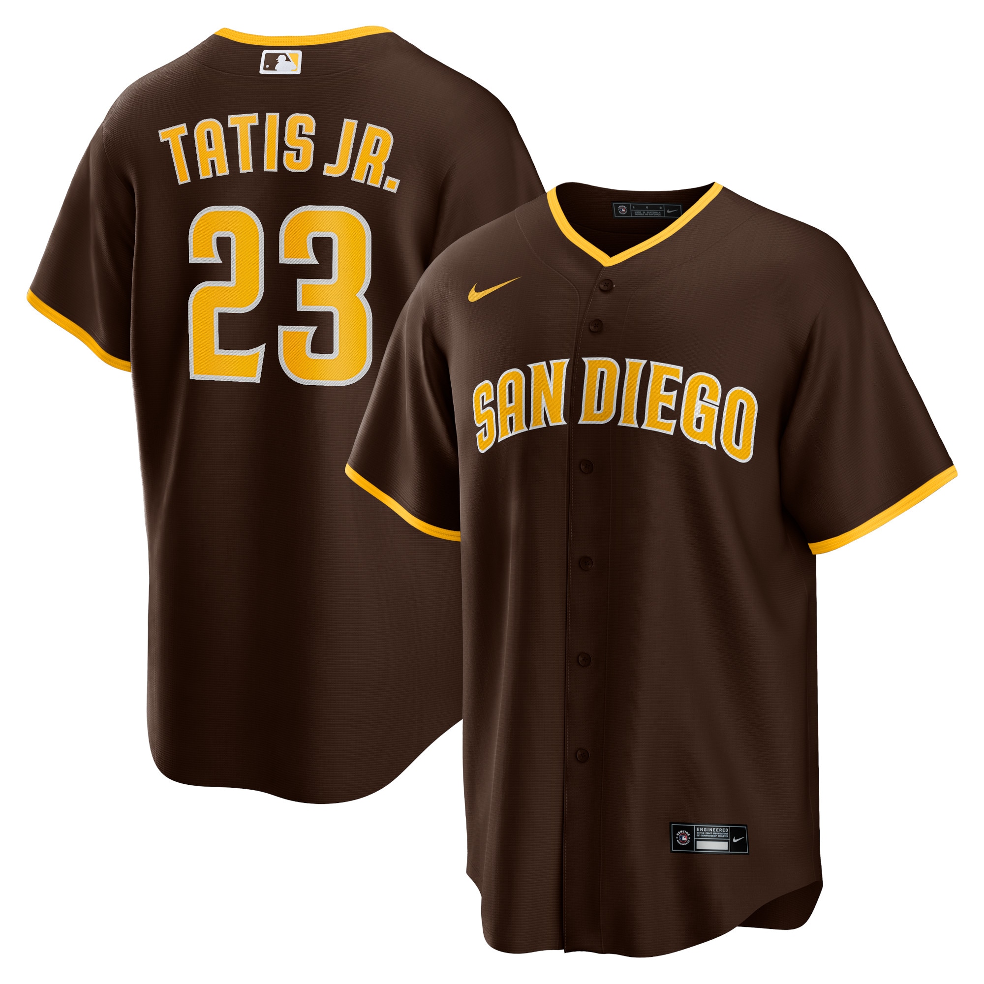 Fernando Tatis Jr. San Diego Padres Alternate Replica Player Jersey – Brown