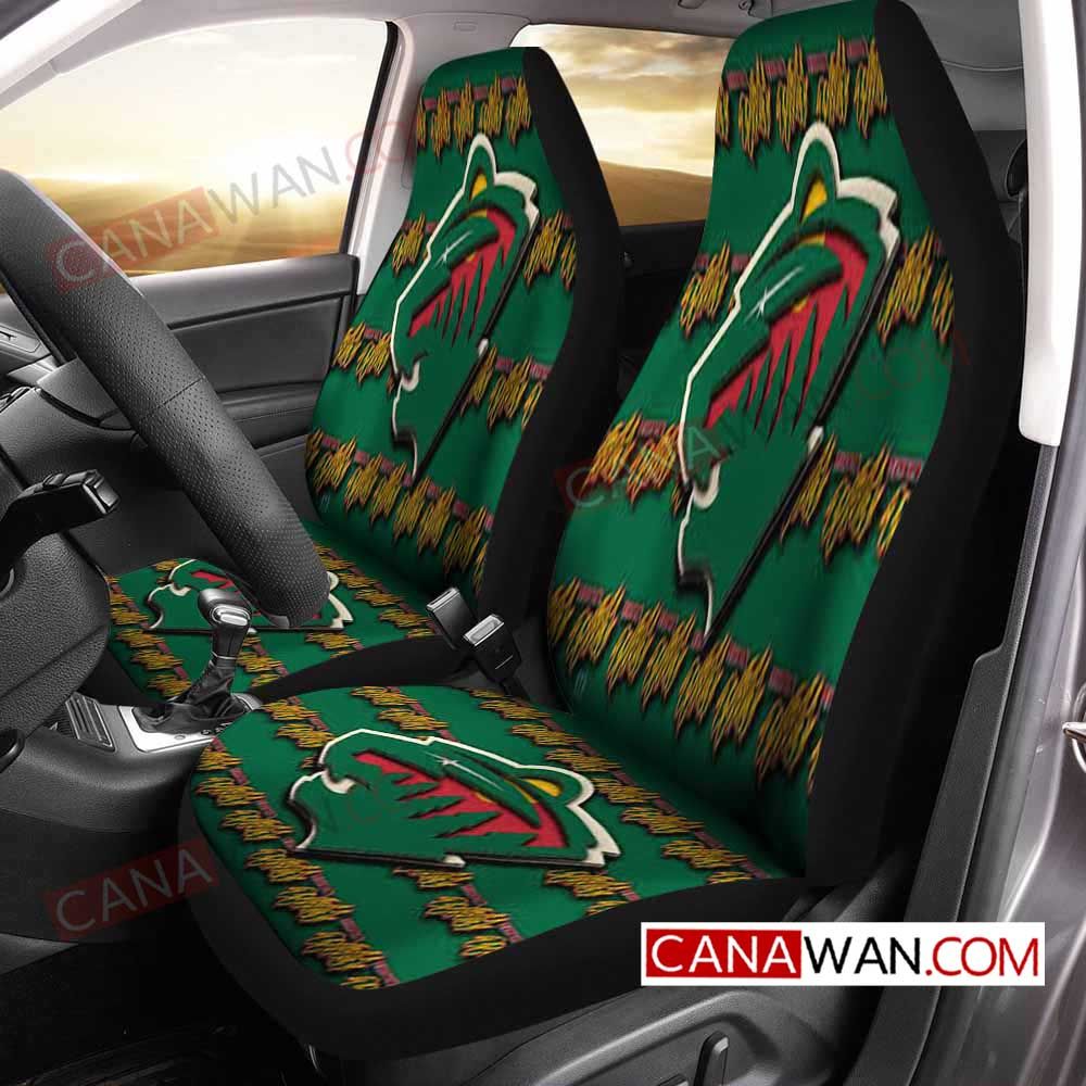 Minnesota Wild Style154 3D Customized Personalized Car Seat Cover