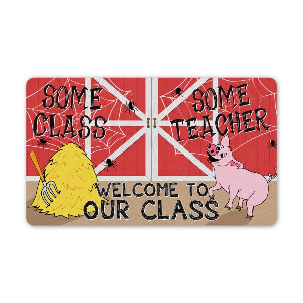 Some Class Some Teacher Welcome To Our Class All Over Printed Doormat, Classroom Decor