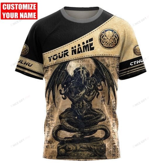 Cthulhu Custom Name 3D T-Shirt 3Ts-T9M0