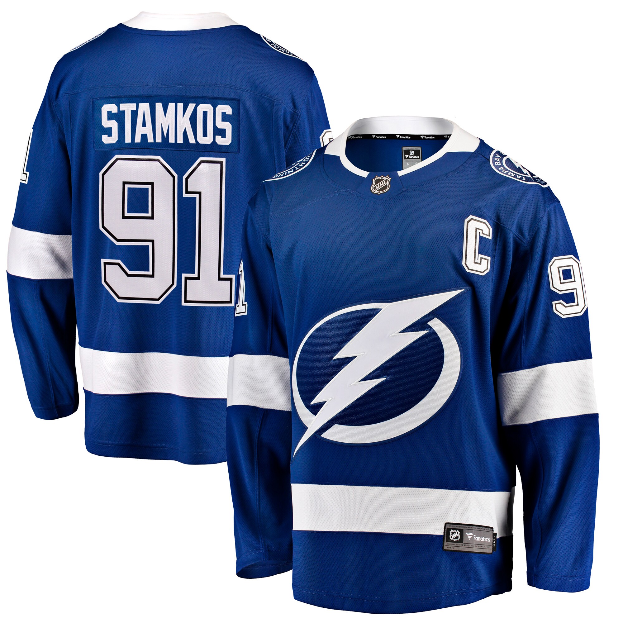 Steven Stamkos Tampa Bay Lightning Branded Home Breakaway Jersey – Blue