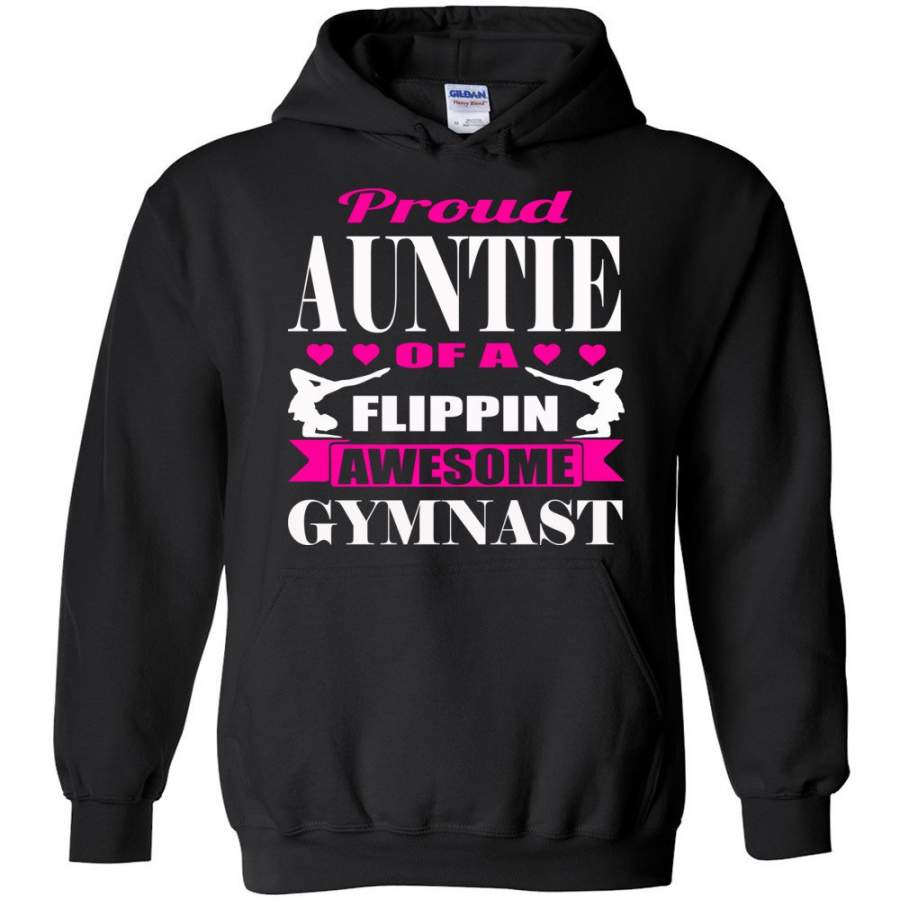 Proud Auntie Of A Flippin Awesome Gymnast Aunt Hoodie