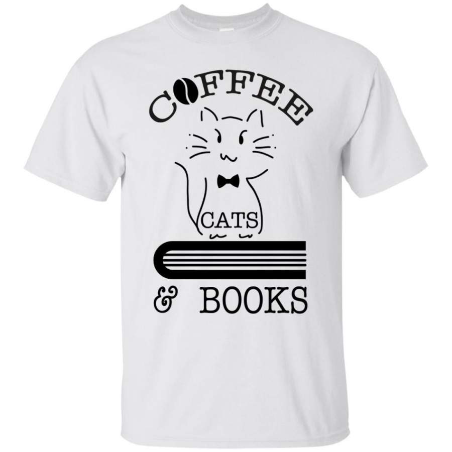 AGR Bookworm Coffee, Cat, Book Shirt