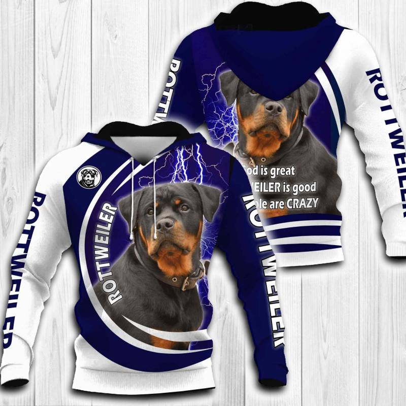 Rottweiler F Love She Hoodie