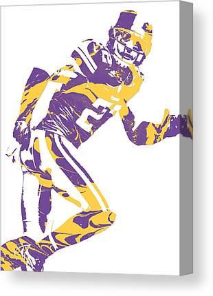 Harrison Smith Minnesota Vikings Pixel Art 2 Joe Hamilton Canvas Print