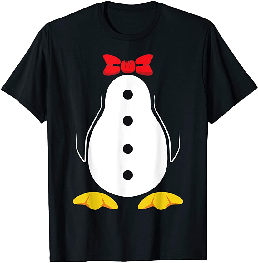 Penguin Costume Shirt Tuxedo Halloween Gift for Boys Girls T-Shirt