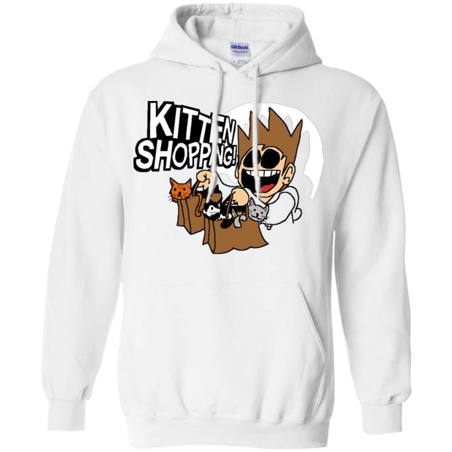 AGR EDDSWORLD KITTEN SHOPPING Gildan Pullover Hoodie