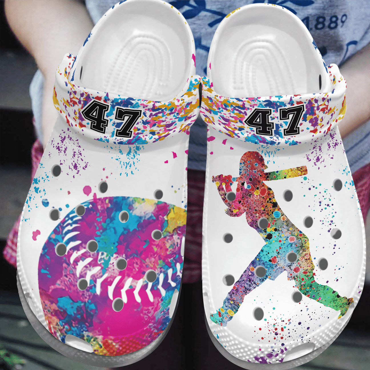 Softball Personalized Clog, Custom Name, Text, Color, Number Fashion Style For Women, Men, Kid, Print 3D Player Position