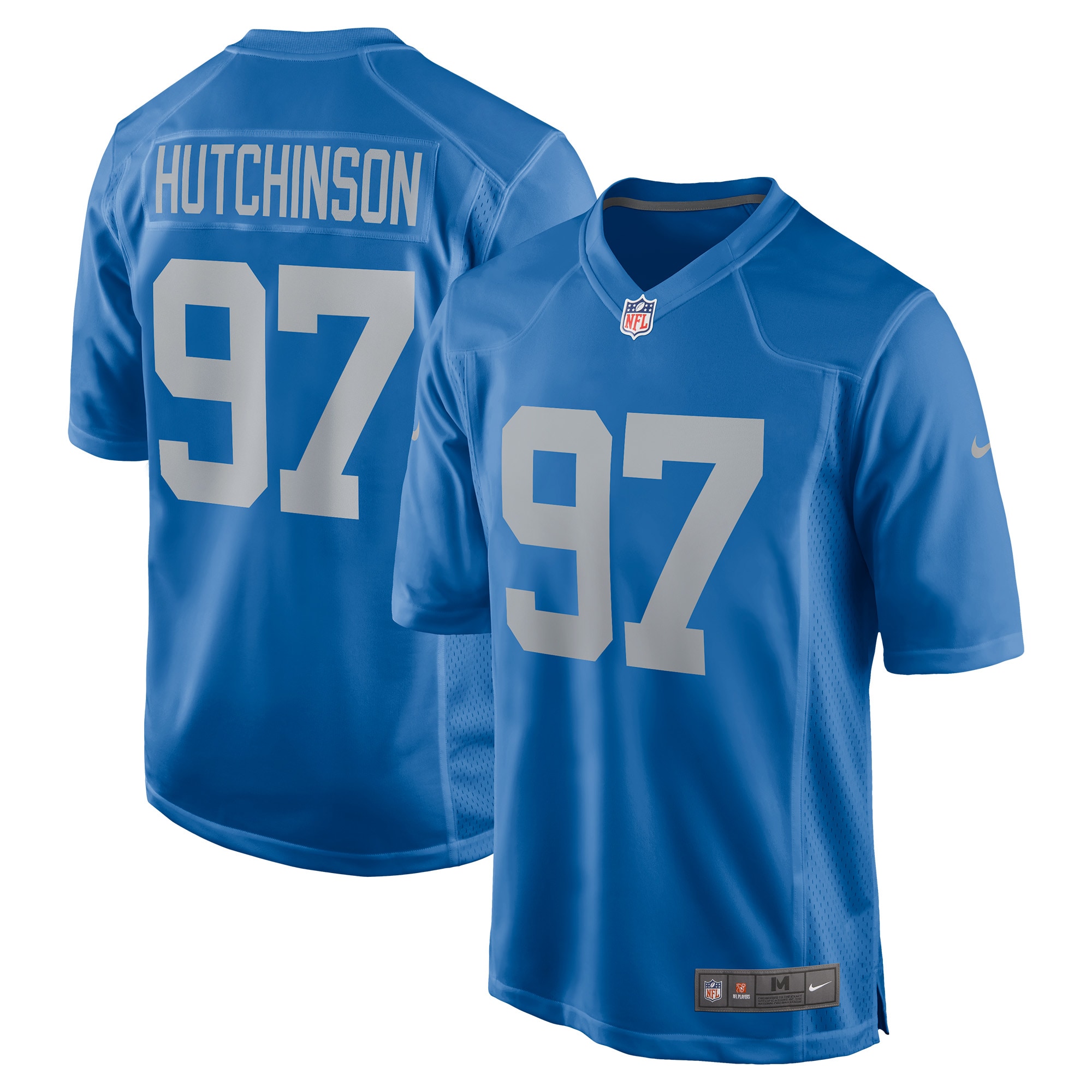 Aidan Hutchinson Detroit Lions Player Game Jersey – Blue 2