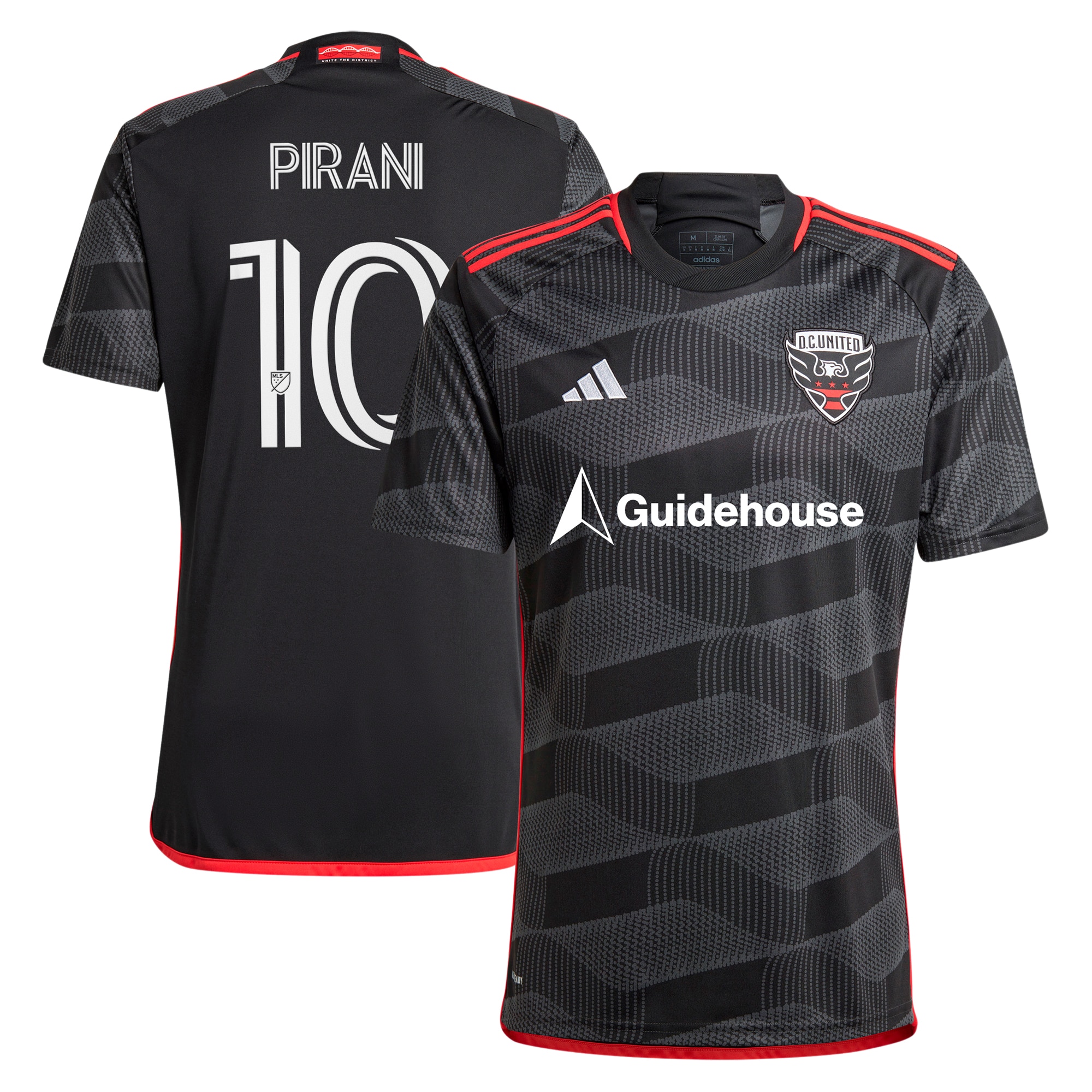 Gabriel Pirani D.C. United 2024 The Icon Kit Replica Player Jersey  Black