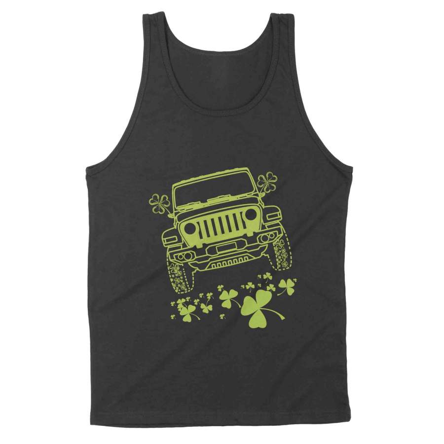 Shamrock Jeep St Patricks Day Tank Lt11