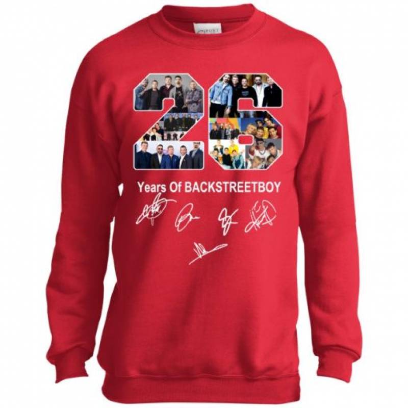 26 Years of Backstreet Boys Signature Youth Sweatshirt