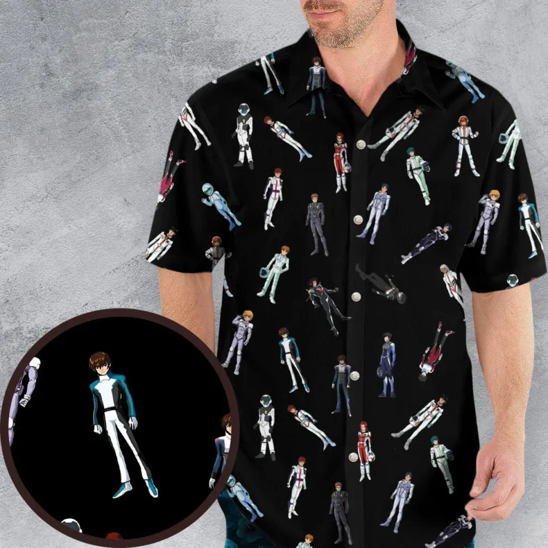 Gundam Pilot Suits Gundam Mobile Hawaiian Shirt