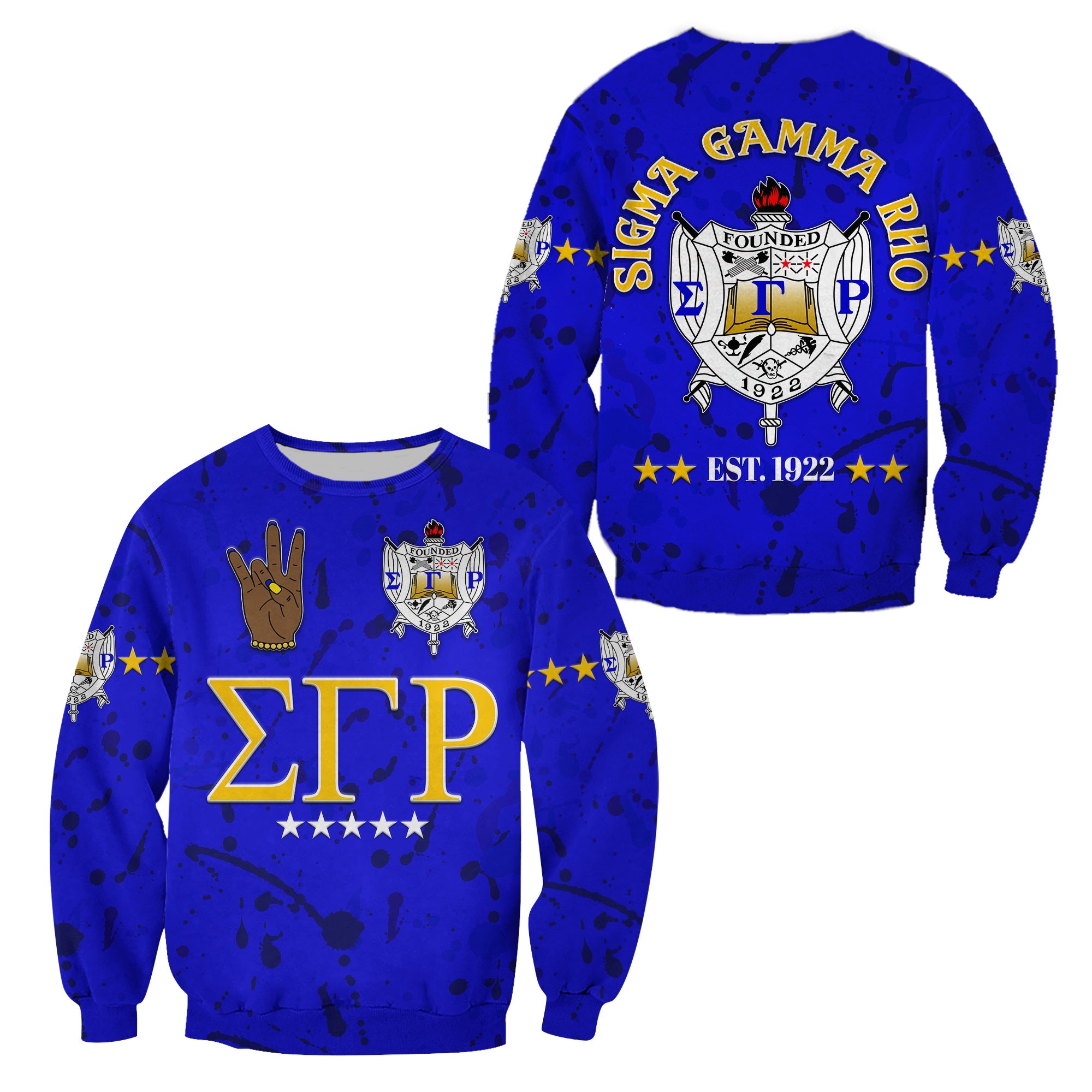 Sigma Gamma Rho Sweatshirt Original Style Blue Lt8