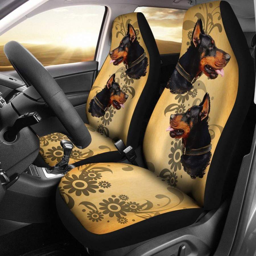 Vintage Doberman Car Seat Covers For Dog Lover HH10