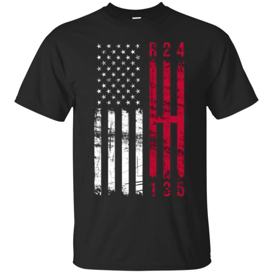 AGR American Flag Race Car Driver 5 Speed Gearbox T-shirt Gift