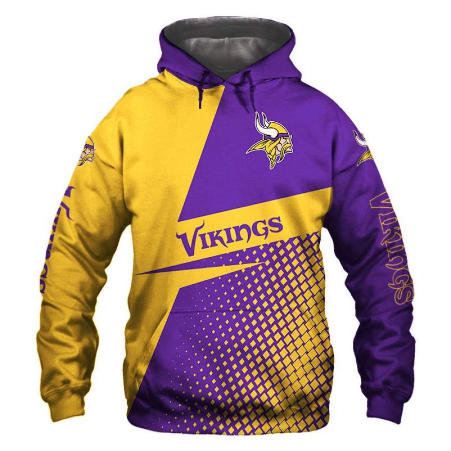 Minnesota Vikings Hoodie 3D Style5618 All Over Printed