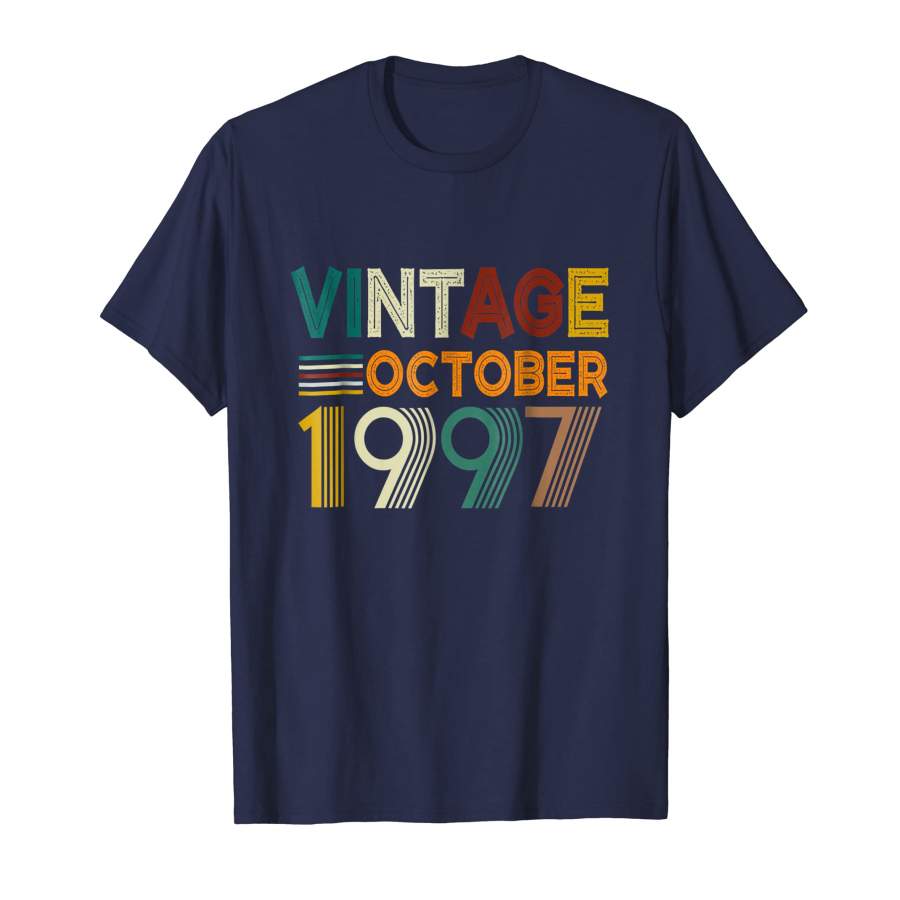 21st Birthday Gift Vintage October 1997 Year T Shirt