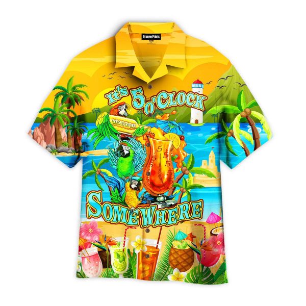 5 Oclock Somewhere Hawaii Shirt For Men Women Ha23043