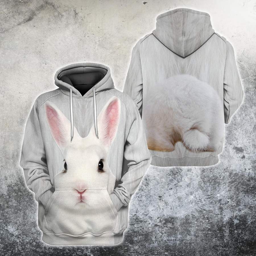 White Cute Rabbit Shirts For Men And Women MH21122003