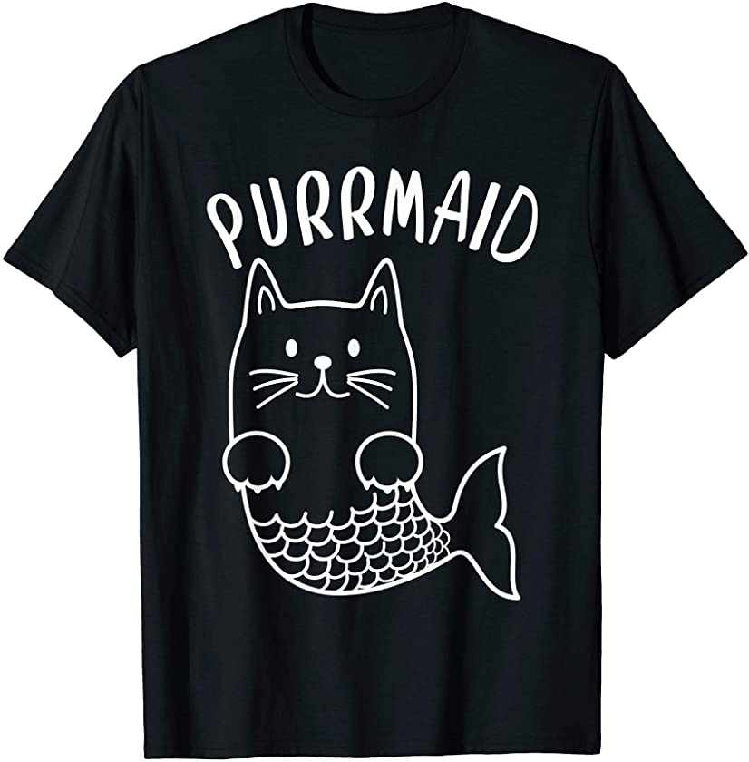 Purrmaid Funny Cat Mermaid Kitten For Cat Lovers MM T-Shirt