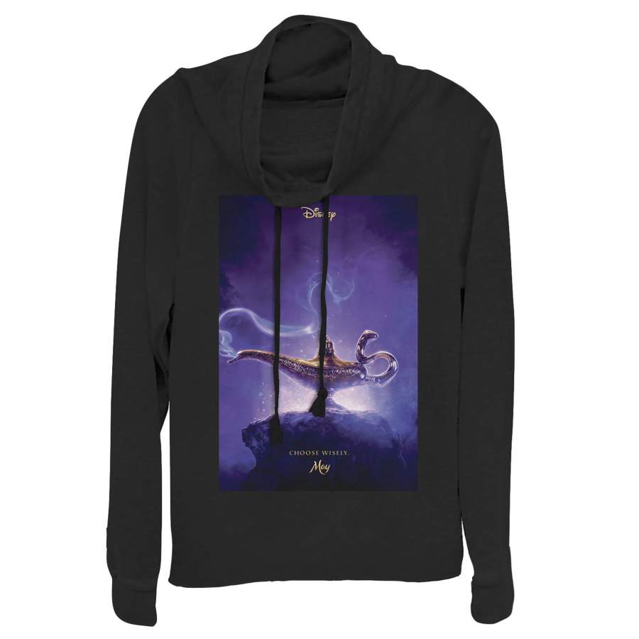 Aladdin Junior’s Choose Wisely Movie Poster Cowl Neck Sweatshirt