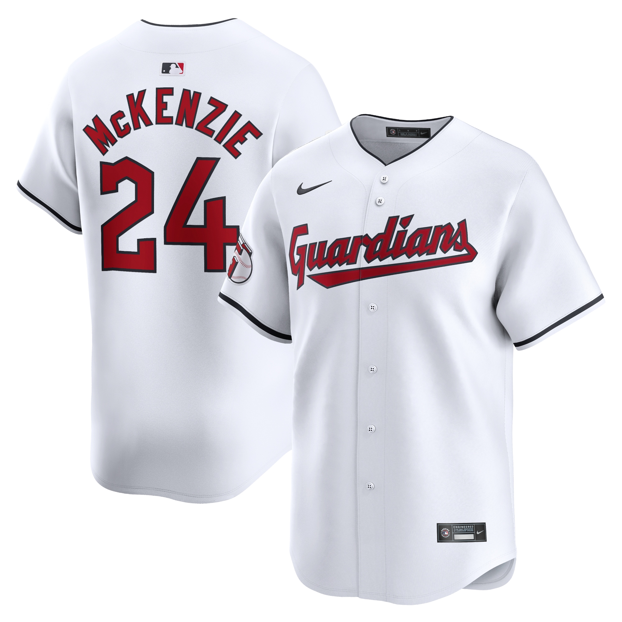 Triston McKenzie Cleveland Guardians Home Limited Player Jersey – White