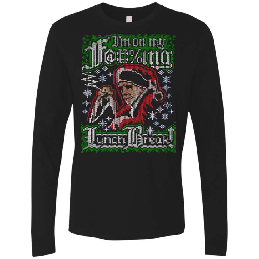 Bad Santa Ugly sweater Men’s Premium Long Sleeve