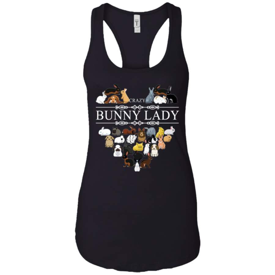 Crazy bunny lady lover Ladies Tank