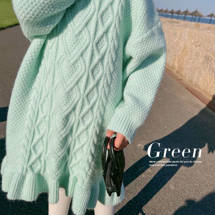 Children Clothing 2022 Autumn Winter Korean Style Girls Long Sweater Dress New Fashionable Knit Winter Casual Clothes for Girls alx