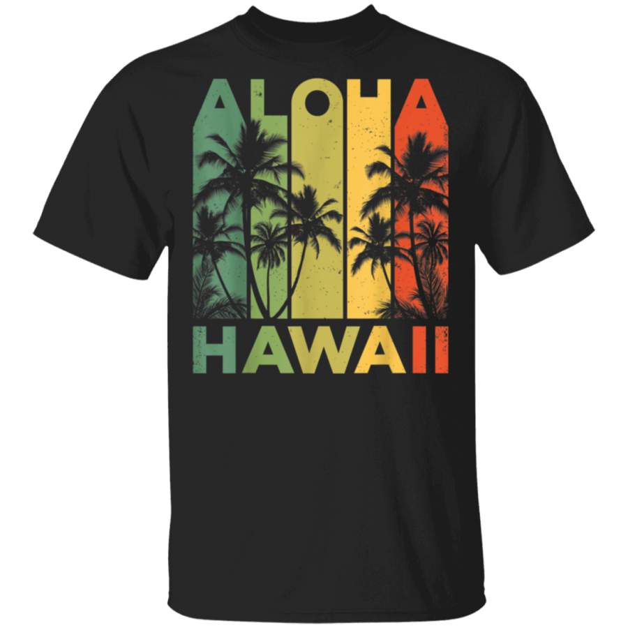 Aloha Hawaii Hawaiian Island T shirt Vintage 1980s Throwback father’s day t shirts