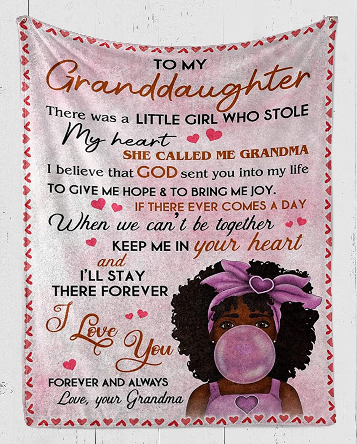 Granddaughter Blanket Grandma To Granddaughter I Love You Fleece