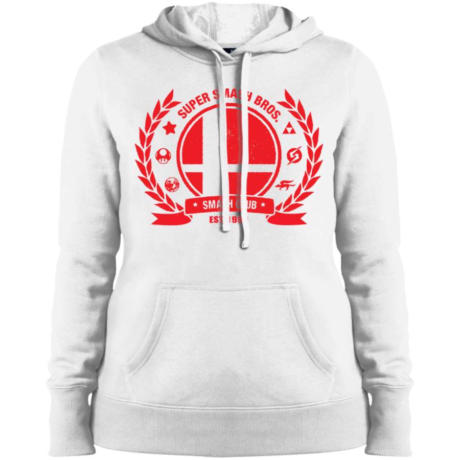 AGR Smash Club (Red) Ladies’ Pullover Hooded Sweatshirt