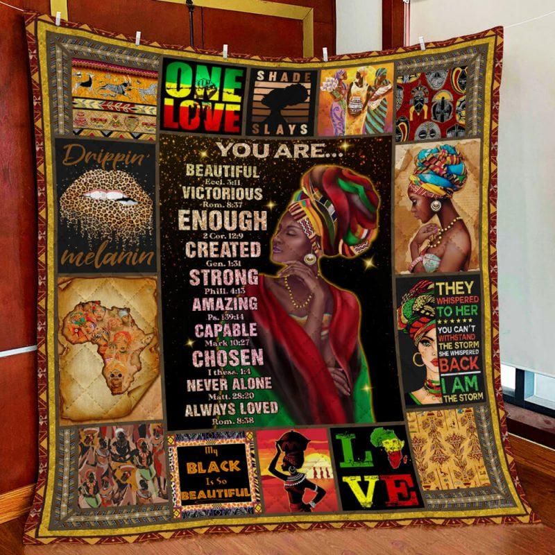 I Love Being Black Melanin, African American Cozy Fleece Blanket Sherpa Blanket