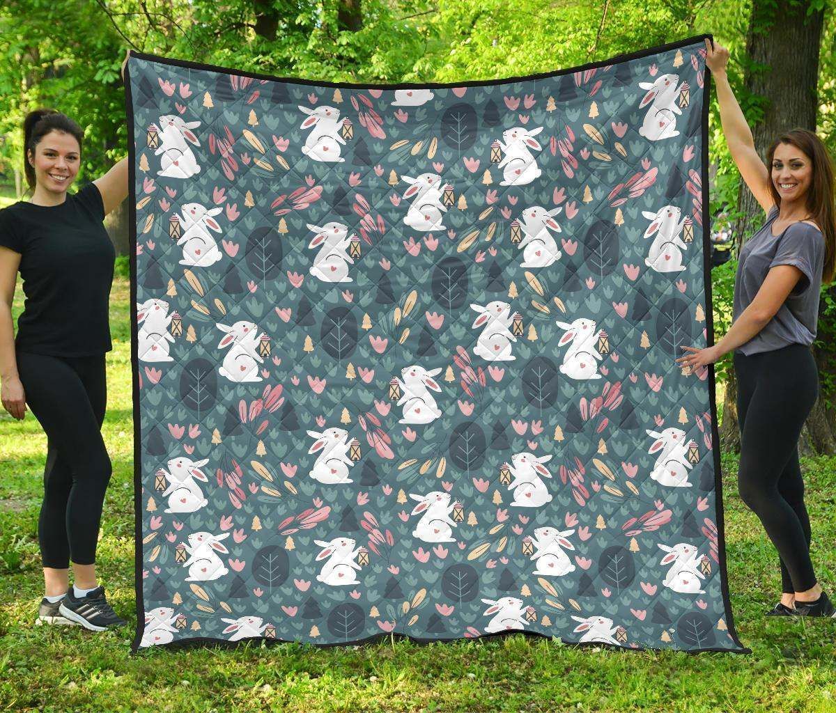 Cute Rabbit Pattern Dhcdhc Dt1910 Quilt Blanket