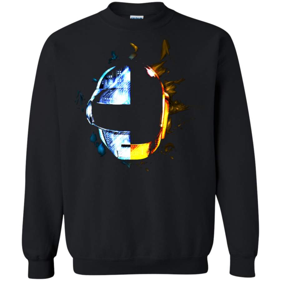 AGR Daft Punk Helmet Crewneck Pullover Sweatshirt