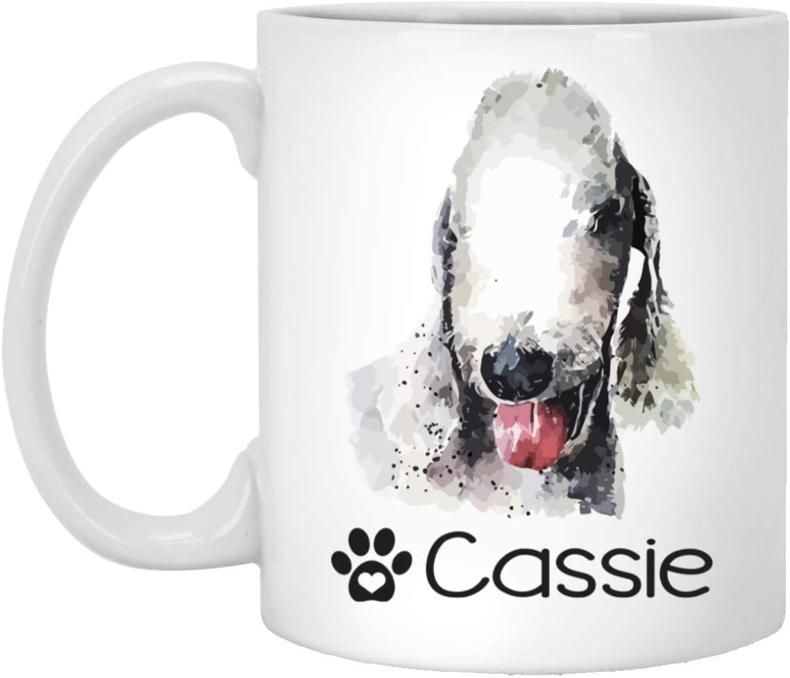 Personalized Bedlington Terrier Dog Mug – Pet Owner Gifts For Women – Gifts For Dog Lover – Bedlington Terrier Mom Dad Mugs – Dog Cups 11Oz