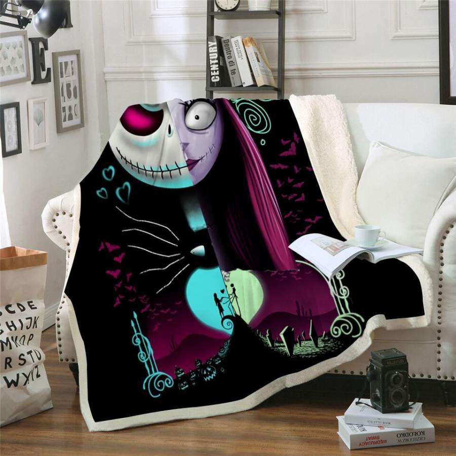 Jack and Sally The Nightmare Before Christmas Blanket – Klasern Store