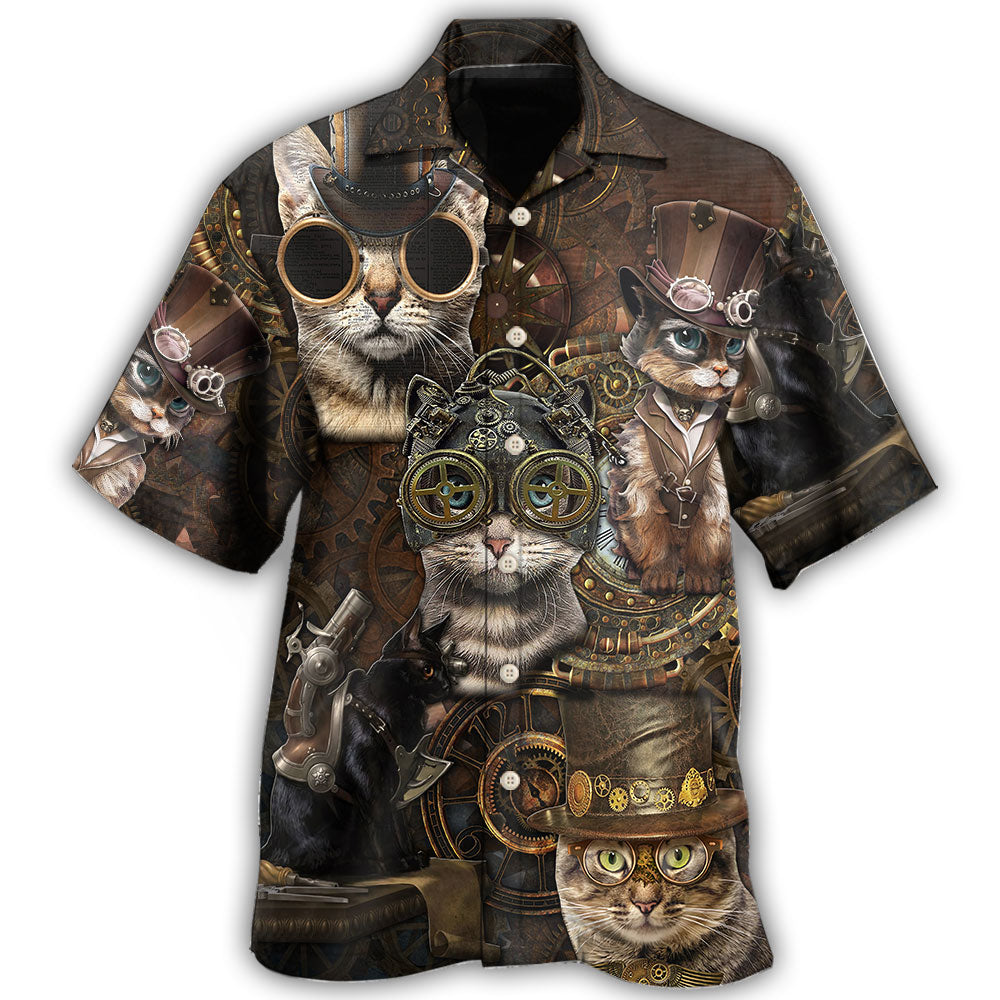 Streampunk Cats Hawaii Shirt Ha78842