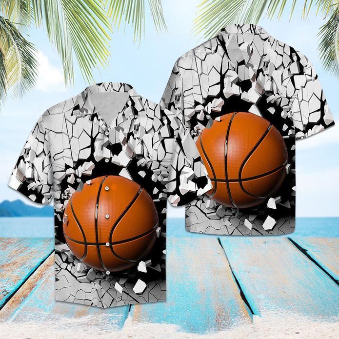 Basketball Broken Wall  Hawaiian Shirt | Unisex | Adult | Hw5422