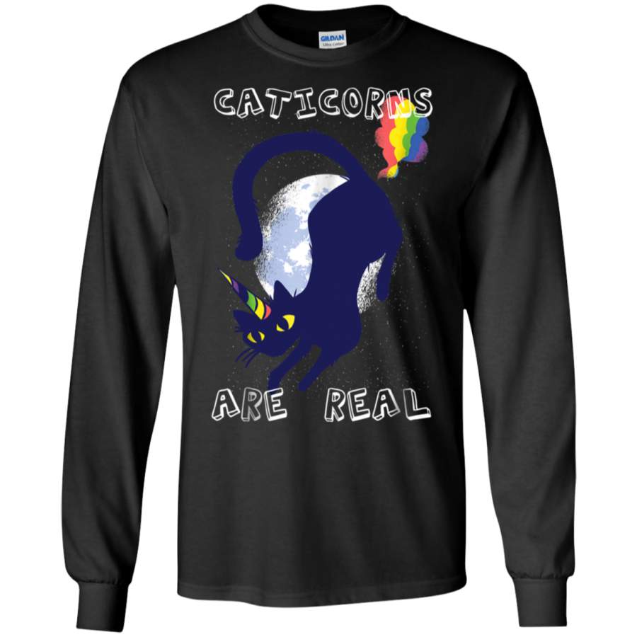 AGR Cat Graphic Caticorns Are Real Shirt LS shirt