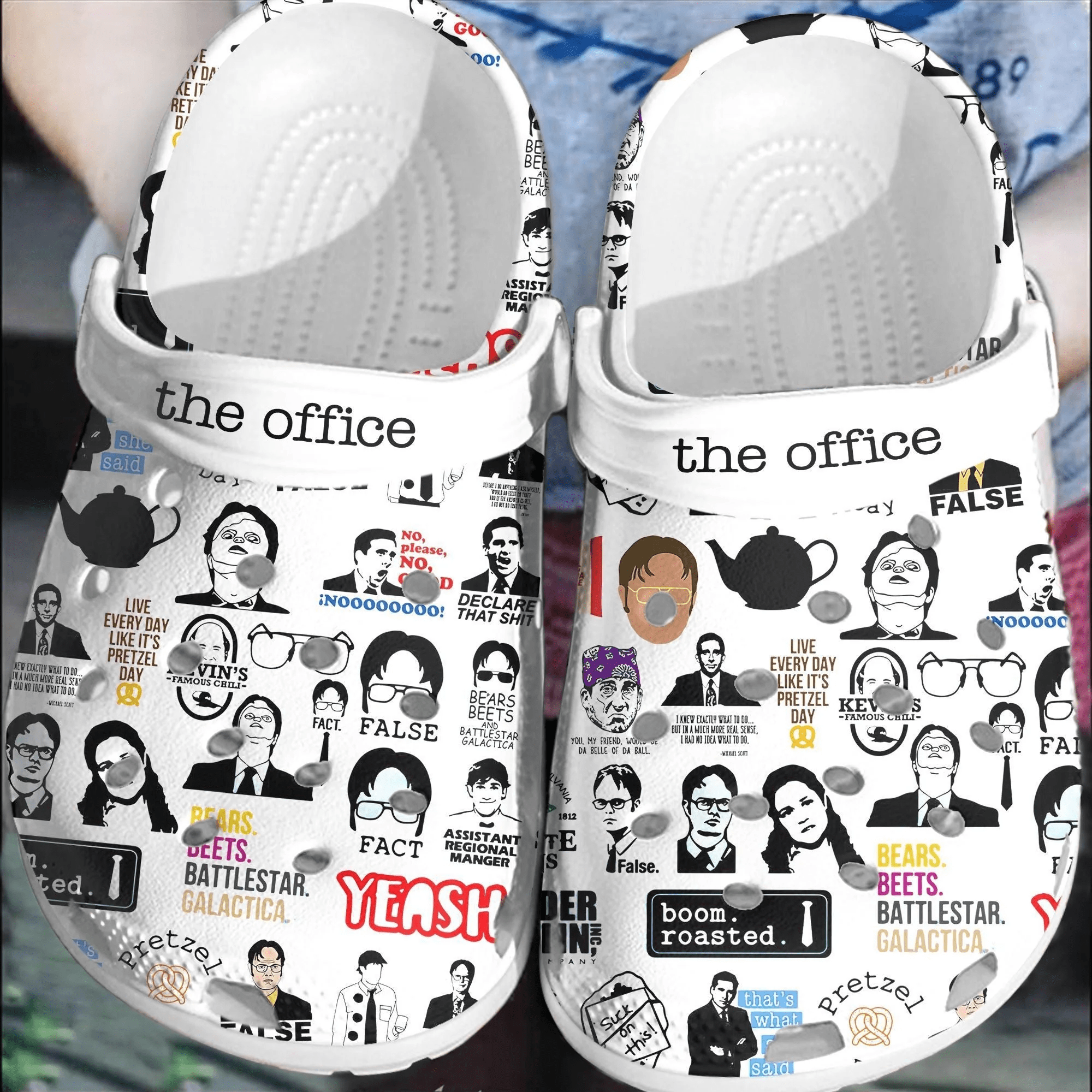 The Office Tv Series Crocss Crocband Clogs Shoes Comfortable For Men Women Oj3Meitl