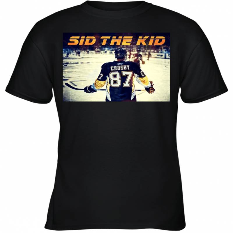 SID THE KID Sidney Crosby Retro Vintage Art Pittsburgh Penguins Hockey Youth T-Shirt