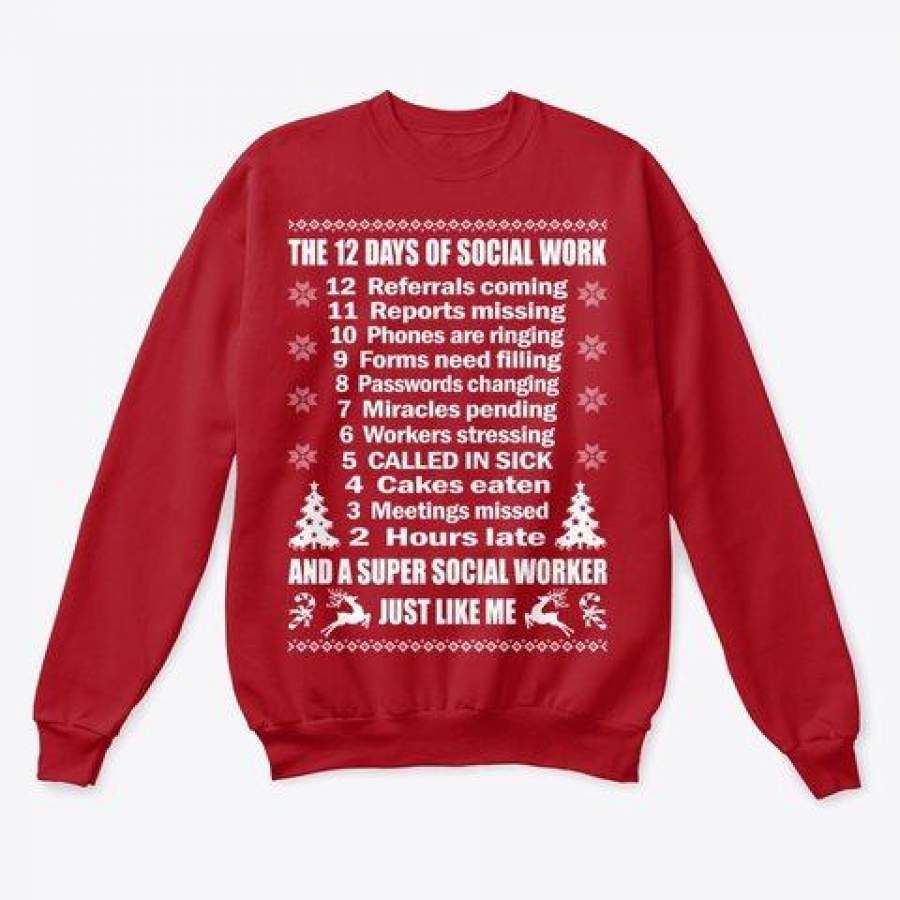 12 days of social work ugly sweater