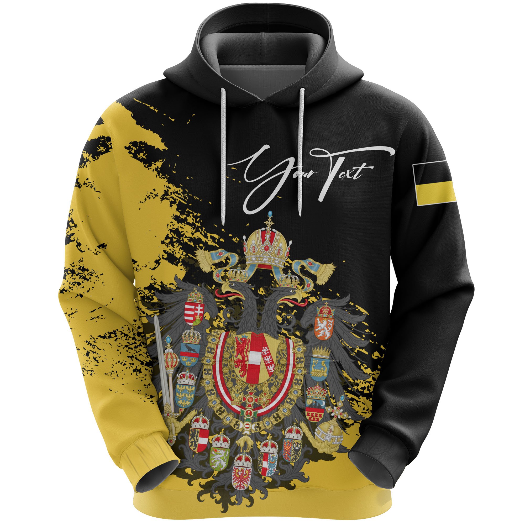 (Custom) Austrian Empire Hoodie Flag Special Personal Signature A02